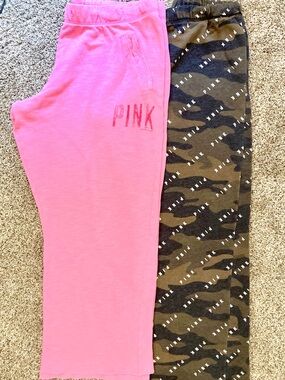 ✨Bundle✨PINK Victoria's Secret Camouflage & Pink -Wide Leg Sweatpants✨